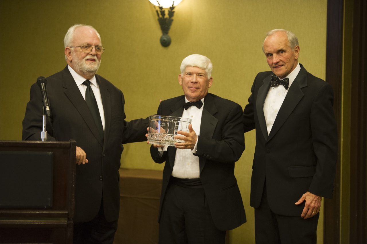 Crane receiving Clark Award 2017